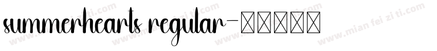 summerhearts regular字体转换